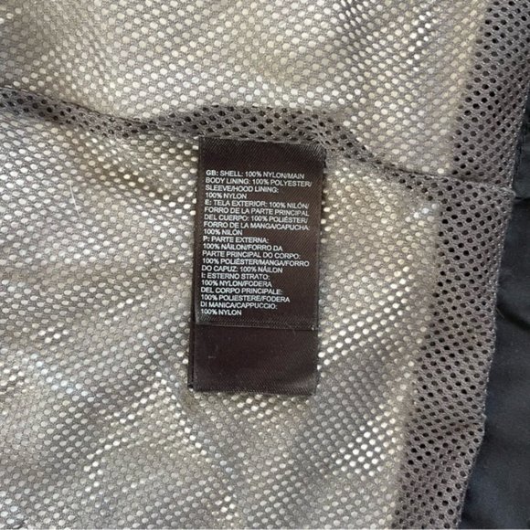 The North Face TNF Men's Black Hyvent Waterproof Hooded Rain Jacket Coat Vent L - Picture 2 of 11